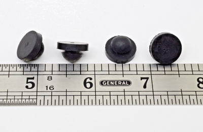#ad Small Rubber Push in Ridged Stem Bumpers 9 16quot; Diam Feet Fits 9 32quot; Hole $105.00