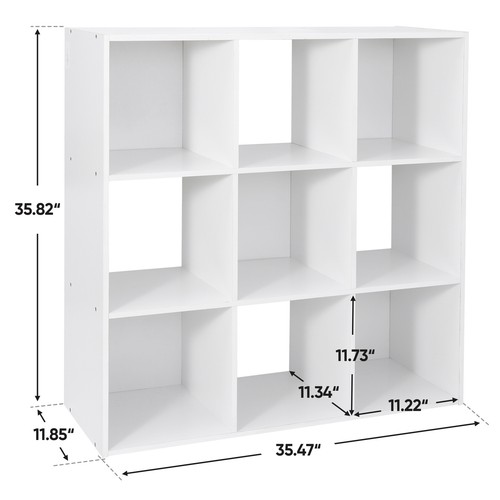 9-Cube Closet Organizer Storage Organizer Saving Space for Room Office White - Bild 2 von 12