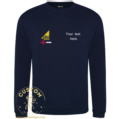 NIC Gas Safe Pullover Sweatshirt bestickt - personalisiert mit Firmennamen