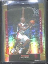 2004-05 Bowman Chrome Basketball Gold Refractor #58 Chauncey Billups No 44 of 50