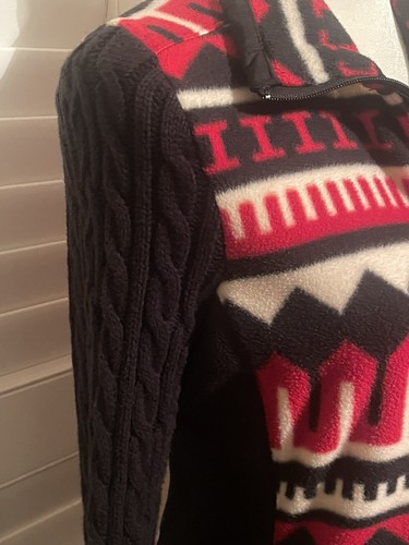 Giacca in pile Ralph Lauren Active Southwestern Azteco a maglia manica a maglia taglia S - Foto 3 di 7