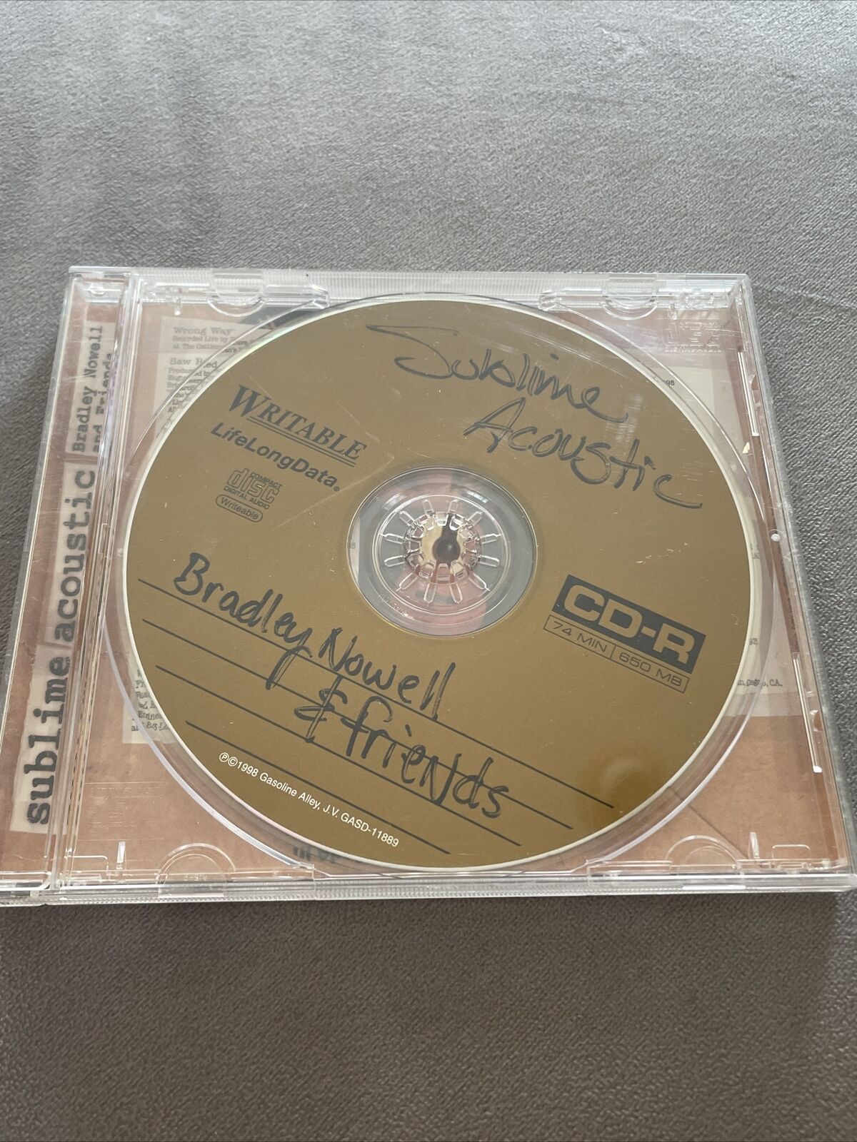 Sublime Acoustic Bradley Nowell & Friends CD 1998 Gasoline Alley Music  Rock