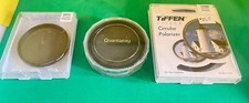 Tiffen 77CP 77mm and 58MM Circular Polarizer Filters plus Quantaray 67mm CPL