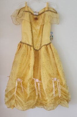 Disney Store Belle Costume Beauty & The Beast Costume Dress Child Size 5-6