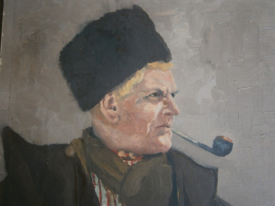 Oil Painting on Canvas "Dutchman" Portrait William H Machen Decor Man