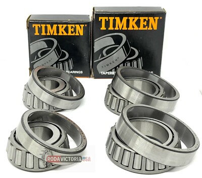 Front Inner & Outer Wheel Bearing Kit Timken For Ford F-250 F-350 Super Duty 2WD