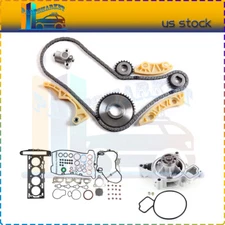 Full Gasket Set Timing Chain Kit Water Pump For 07-08 Pontiac G5 2.2L DOHC