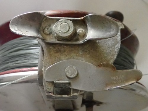 LARGE BIG GAME SHARK FISHING REEL c1950s WOOD & CHROME GOOD CONDITION AUSTRALIAN - Picture 12 of 12