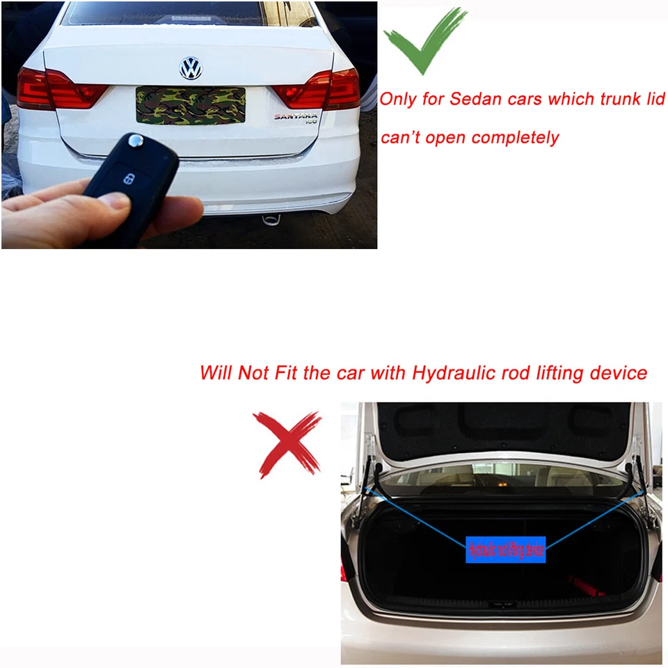 Muelle de dispositivo de elevación de tapa de maletero abierto remoto automático ajustable rojo para maletero Foto 3 de 4