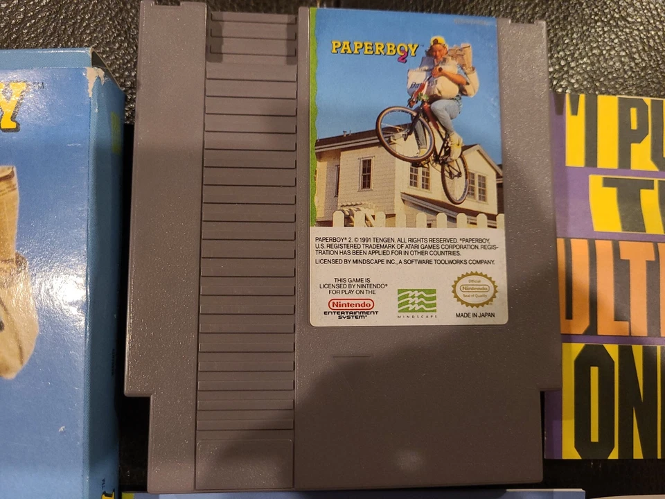 Paperboy 2 Authentic Nintendo NES Cartridge Game 3 Screw CIB Complete w/Box 1992 - Image 3 of 4