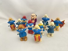 Vintage Smurf Wind Up Toys Lot Of 11 Galoob 1982 Most Not In Working Condition