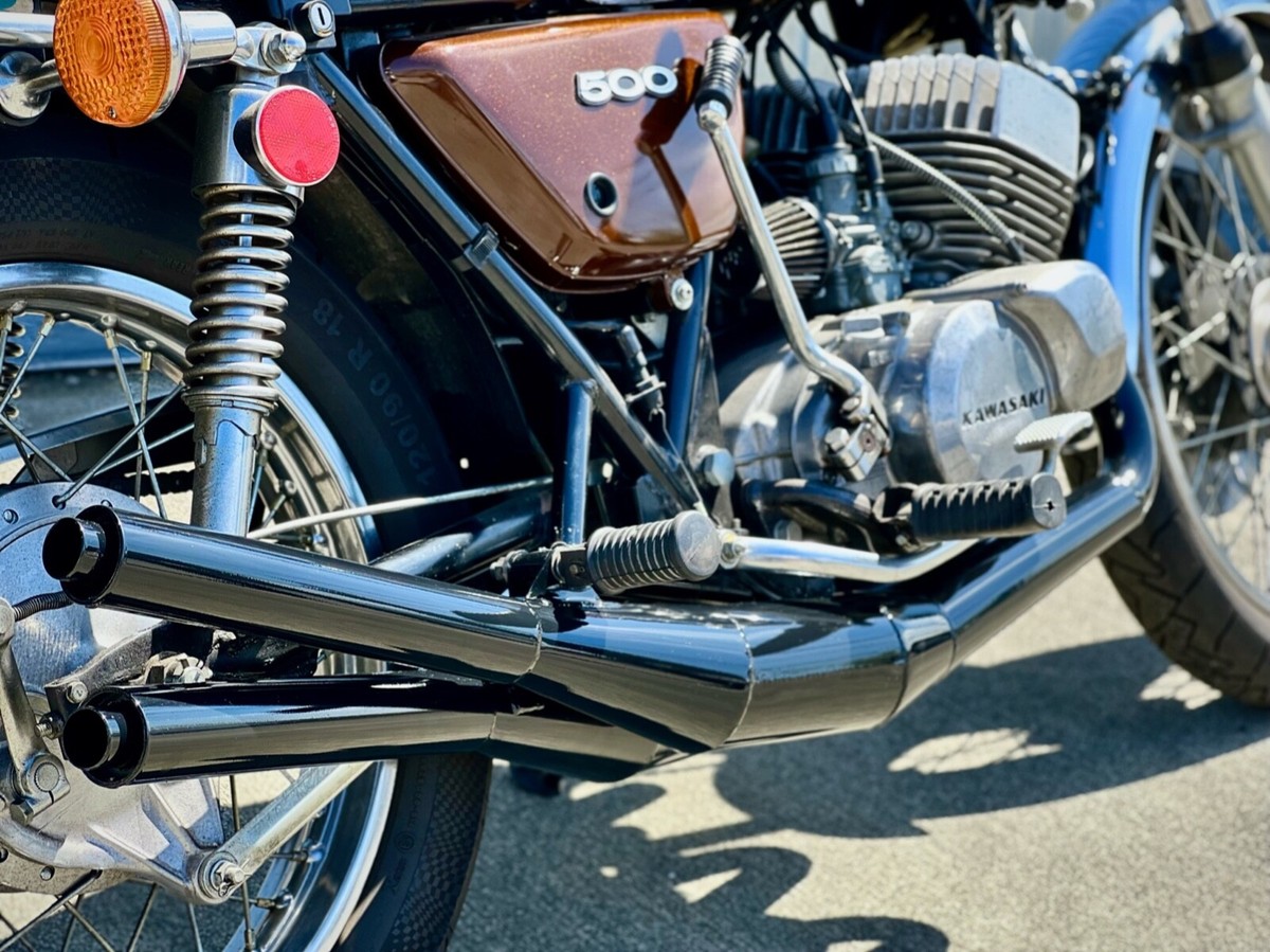 1973-1976 Kawasaki H1 Mach III Hellfire Expansion Chambers Exhaust