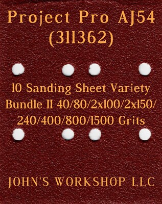 Project Pro AJ54 - 40/80/100/150/240/400/800/1500 - 10pc Variety Bundle II
