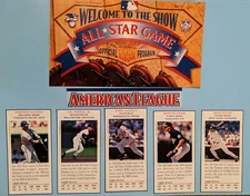 1993 1994 1995 MLB All-Star Game Program Player Cuts - U Pick