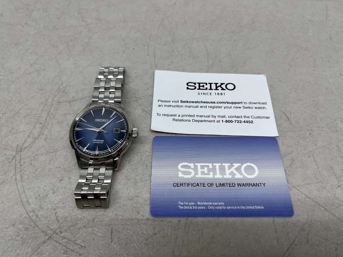 seiko presage automatic ebay