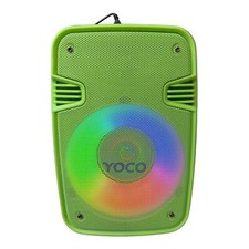 Yoco Wireless Speaker Y438 With LED & EQUALIZER Green COLOR TWS