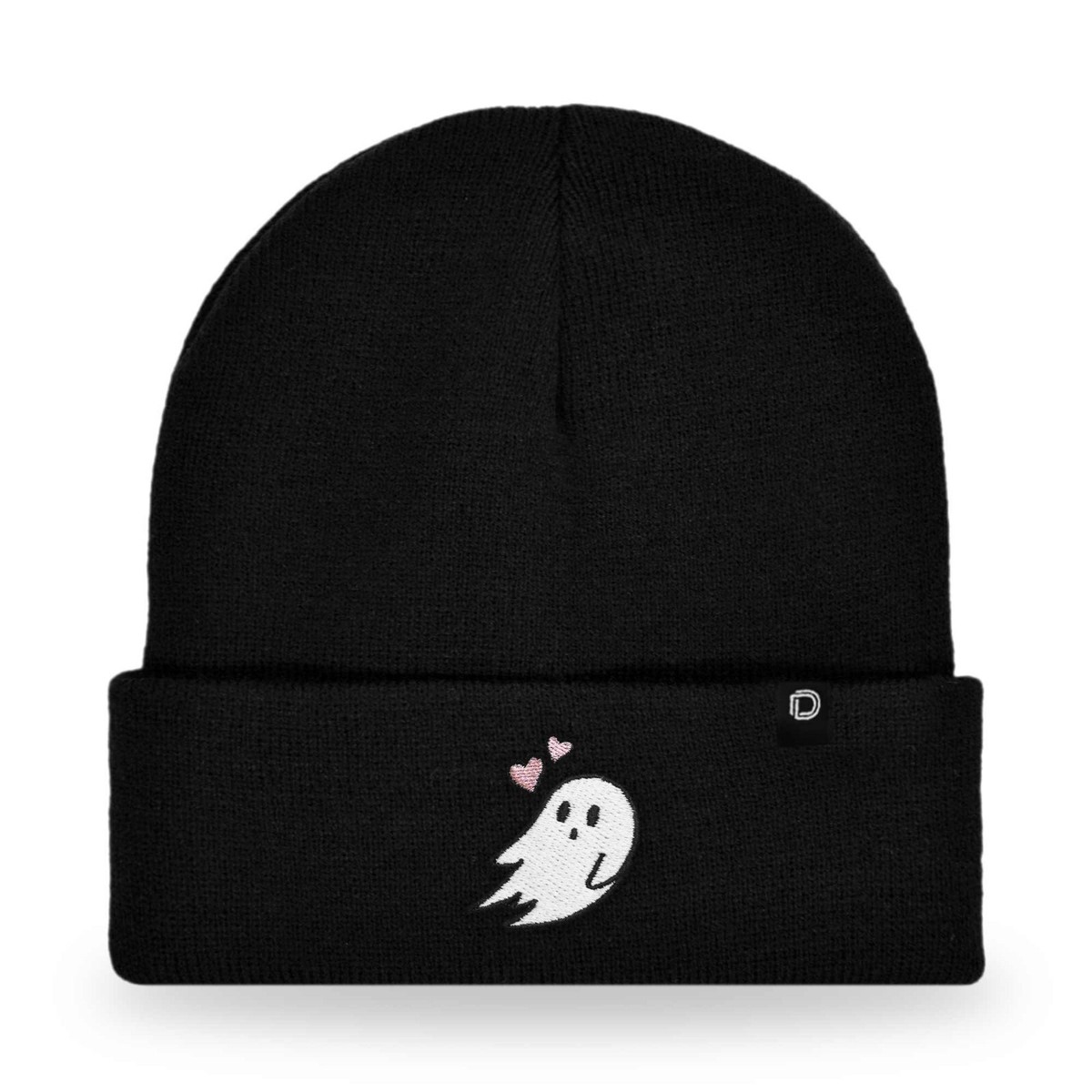 Dalix Embroidered Heartly Ghost Beanie Skull Cap | eBay