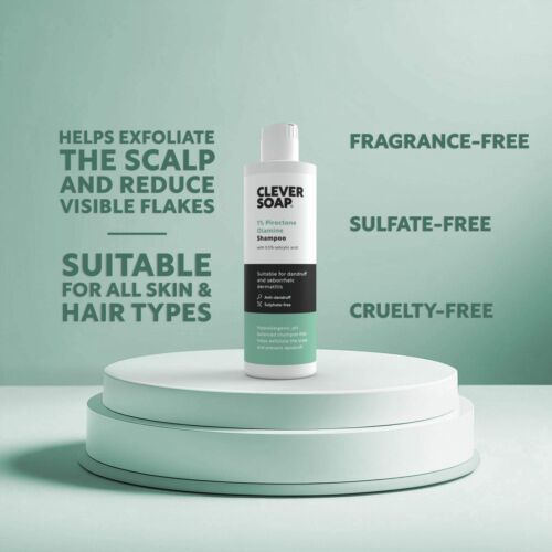 Clever Soap 1% Piroctone Olamine Anti-Dandruff Shampoo With Salicylic Acid - Picture 3 of 7