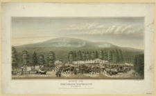 8" x 10" Photo Exterior view of West Branch camp meeting, Clinton Co., Pa.