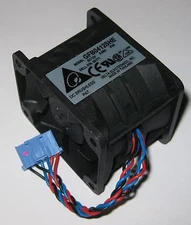 Delta 50 mm x 40 mm Server Dual Fan Assembly - 12 VDC - GFB0412SHE - 10000 RPM
