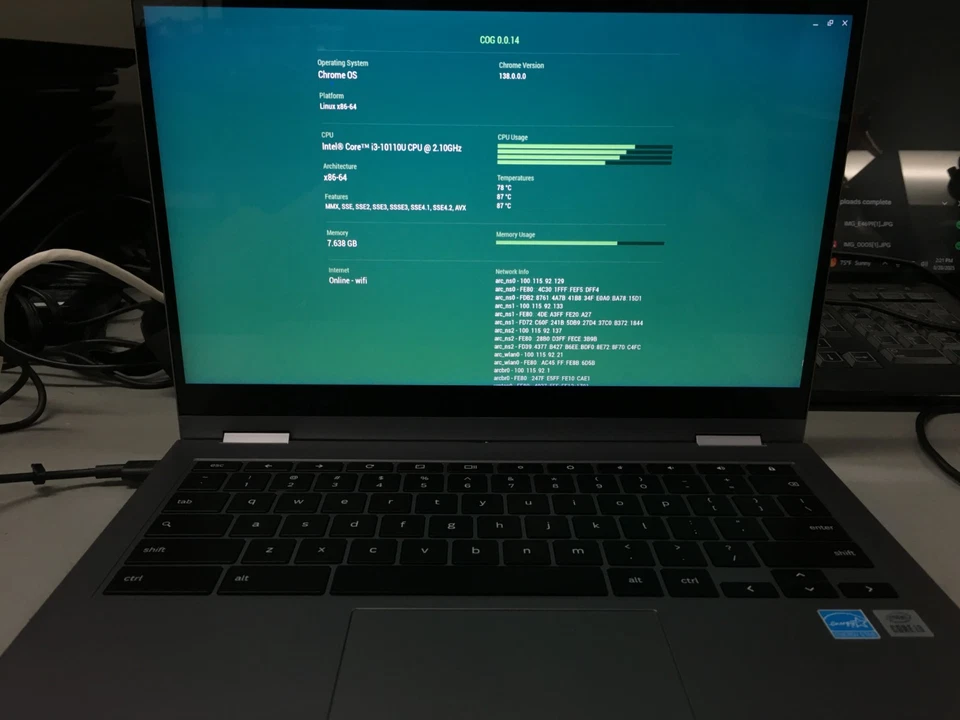 3x Samsung Galaxy Chromebook 2 XE530QDA 13.3" i3-10110U 8GB 128GB SSD TAL CUAL C814 Foto 2 de 4