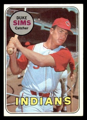 1969 Topps #414 Duke Sims Excellent+ Indians    