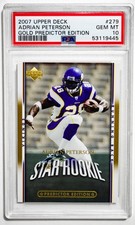 2007 Upper Deck #279 Adrian Peterson Rookie Gold Predictor Edition PSA 10