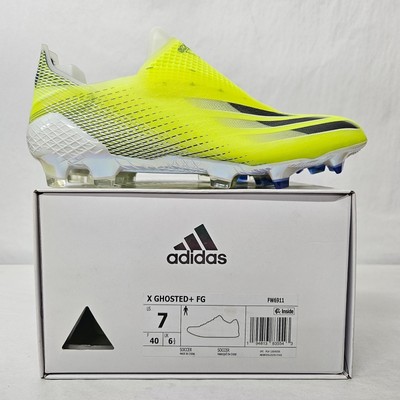 Adidas X Ghosted+ FG Soccer Cleats FW6911 Solar Yellow Black Mens Size 7 Adidas X Ghosted+ FG Soccer Cleats FW6911 Solar Yellow Black  main image 2
