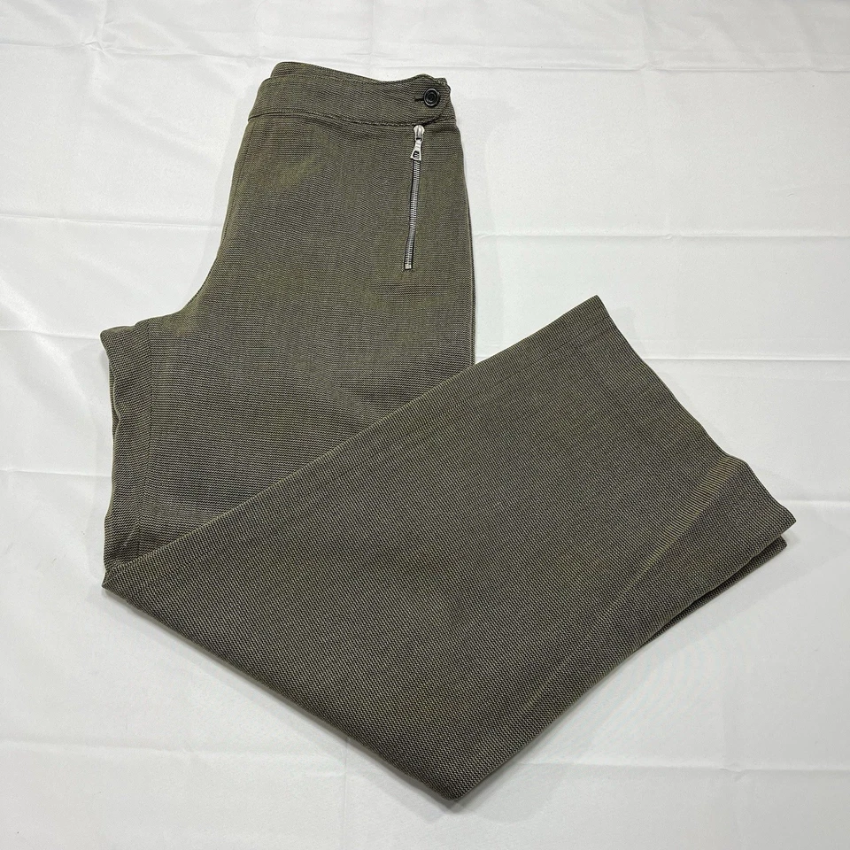 Pantalones Dries Van Noten Mujer Sixe 42 Pierna Ancha 100% Algodón (Real 30x28,5”) Foto 3 de 4