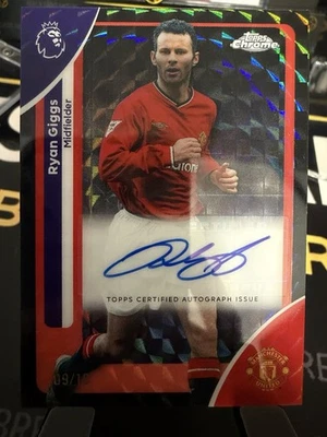 2025-26 Topps Chrome Premier League Logofractor - Ryan Giggs Black Auto /10 - Image 1 of 2