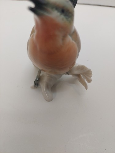 Vintage Karl Ens Porcelain Wren Bird On Branch Figurine - Picture 6 of 10