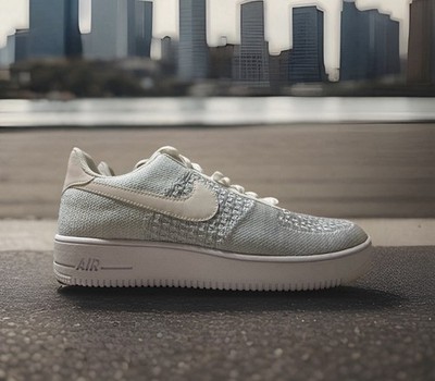 NIKE AIR FORCE 1 FLYKNIT 2 ホワイトピュアプラチナム Men's Nike Air Force 1 Flyknit 2.0 Shoe-White/Pure Platinum/White