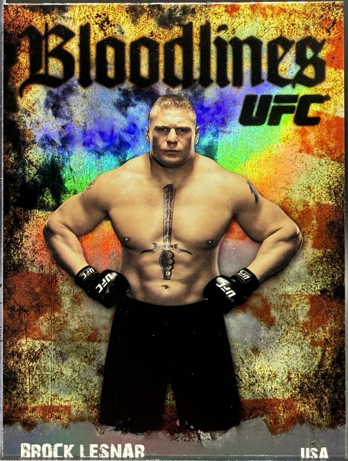 2009 Topps UFC Bloodlines Chase Insert Card Brock Lesnar #BL-23 A1357
