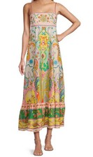 ANTONIO MELANI ANNA SUNDRESS A-LINE POPLIN FLORAL-PAISLEY MULTICOLOR SIZE 10 US