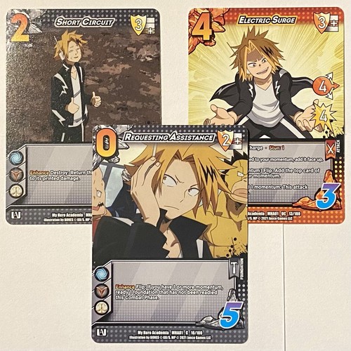 My Hero Academia Anime Denki Kaminari 3er Set Sammelkarten