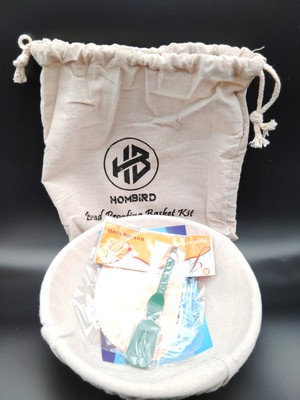 Hombird Beige Bakeware Bread Proofing Basket Kit Baking Gifts