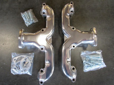 1955-up Chevy 350 Cast Iron Ram Horn Exhaust Manifolds Corvette Ceramic H64502h
