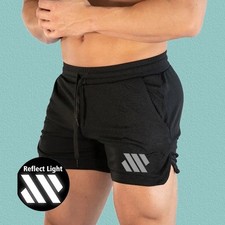 Men's Sports Training Running Bodybuilding Workout Fitness Shorts Gym Pants Work