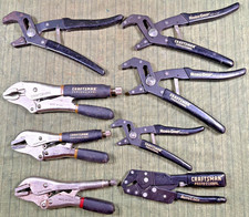 Craftsman Professional U.s.a. Tools Lot Of 8 Pliers - Locking Pliers Craftsman Professional U.s.a. Tools Lot Of 8 Pliers - Locking Pliers