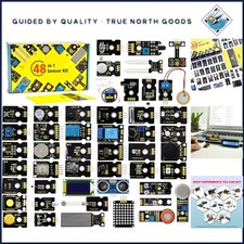 Comprehensive 48-in-1 Sensor Starter Kit for Arduino Programming Beginners