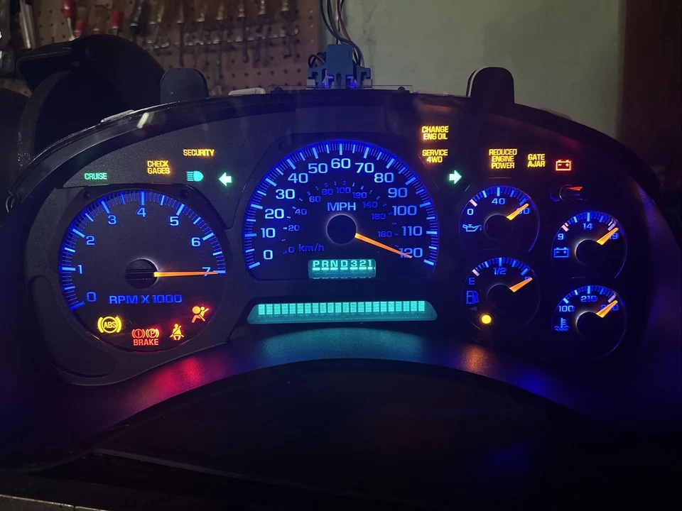 2003-09 吉姆西特使雪佛兰 Trail Blazer 乐器集群 15195447 带 DIC 查看说明 — 第 2/4 张图片