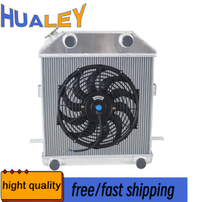 Kühler Radiator+Fan For 1939-1941 Ford Deluxe/Mercury Car Flat Head 2.2L V8