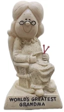 Russ & Wallace Berrie & Co. 1970 Figurine World’s Greatest Grandma 6” [119]