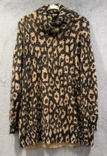 Show Me Your Mumu Fatima Turtleneck Leopard Print Sweater Dress Size XS Boho