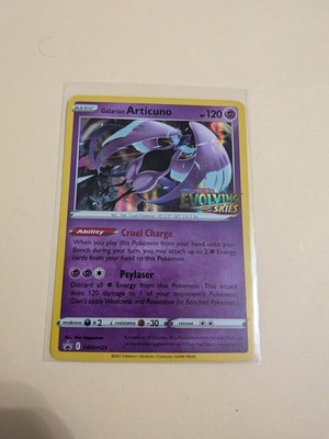 2021 Galarian Articuno #SWSH123 Stamped Evolving Skies Black Star Promo