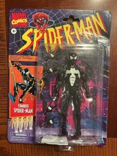 Marvel Legends Symbiote Spiderman Retro Card Black Suit Spider-Man 2022 Hasbro