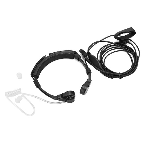 3 5mm Gardło Mic Mic Słuchawki Ptt Regulowany ukryty przewód powietrza do NTS - Zdjęcie 3 z 14