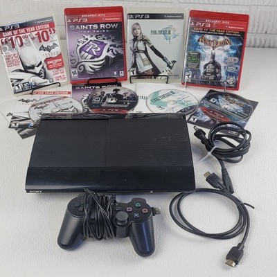 Sony PS3 Super Slim 250GB CECH-4001B Console Bundle Controller 4 Games Tested