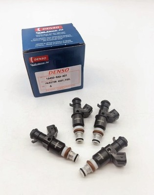 New 4Pcs DENSO Fuel Injectors 16450-RAA-A01 for 2002-004 CRV CR-V 2.4L L4 US