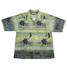 Tommy Bahama Men's XL Button Up Short Sleeve Floral Tropical Hawaiian Shirt